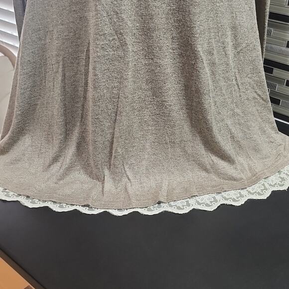 Umgee Light greyish brown long sleeve tunic top. Size Small  (PP4) - Picture 8 of 10